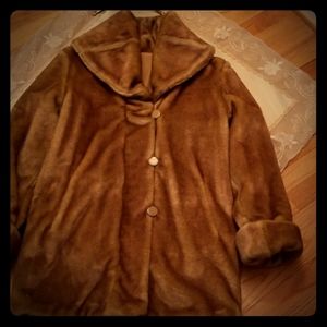 REVERSIBLE Faux Soft Fur Coat